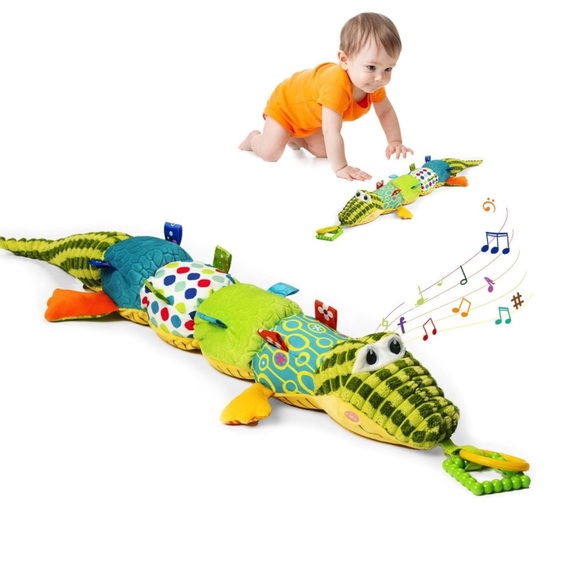 Jollybaby Colorful Alligator Plush Toy - Picture 1 of 7